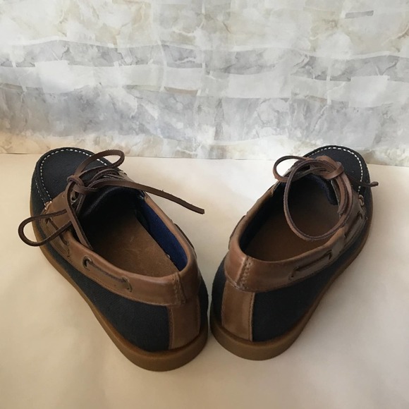 A11).   ALDO GERCHAK Lace Flats & Loafers Brown Blue Sz 5 - Picture 5 of 7